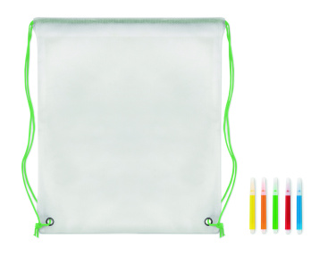 Logotrade promotional merchandise picture of: Non woven kids bag with pens