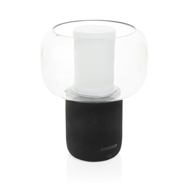 Logo trade promotional merchandise image of: Lux RCS recycled plastic 10W speaker lamp