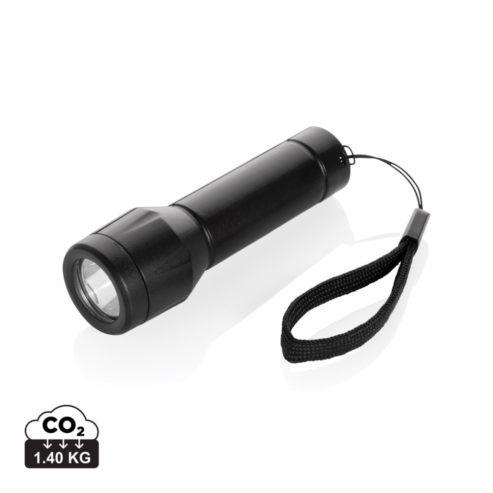 Logo trade business gift photo of: Flara RSC recycled plastic USB-rechargeable torch