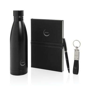 Logotrade promotional merchandise image of: Swiss Peak RCS deluxe business gift set w/ water bottle