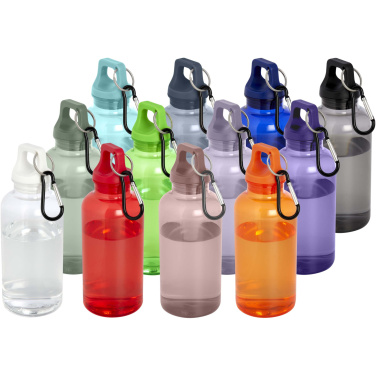 Logotrade promotional items photo of: Oregon 400 ml RCS certified recycled plastic water bottle with carabiner