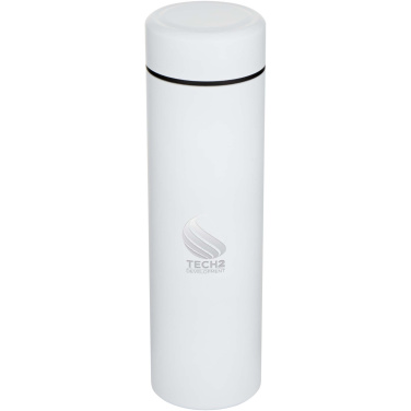 Logo trade promotional giveaways image of: Taylor 450 ml double wall stainless steel flask with tea strainer