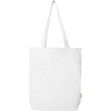 Logo trade promotional gifts picture of: Odisha 180 g/m² OCS organic wide bottom tote bag 11L