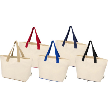 Logotrade promotional product image of: Sierra 140 g/m² GRS recycled foldable cotton tote bag 7L