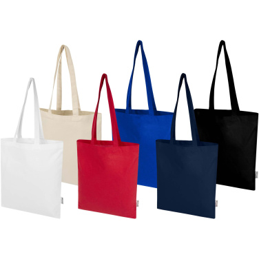 Logotrade promotional merchandise image of: Peru Blend 180 g/m² GRS recycled cotton tote bag 7L