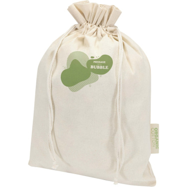 Logo trade promotional merchandise photo of: Odisha 140 g/m² OCS organic gift bag - 42 x 30 cm