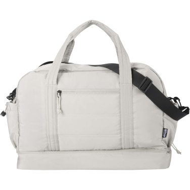 Logotrade promotional item image of: Puffer GRS recycled duffel bag with insulated bottom 30L