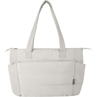 Logotrade promotional product picture of: Puffer 15.6" GRS recycled laptop tote bag 18L