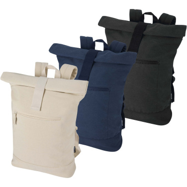 Logotrade advertising product image of: Recanvas 14” GRS recycled rolltop backpack 16L