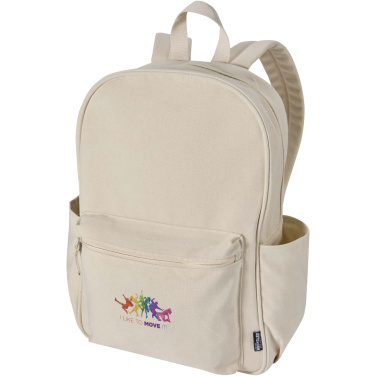 Logotrade promotional item image of: Recanvas 15.6” GRS recycled city backpack 16L