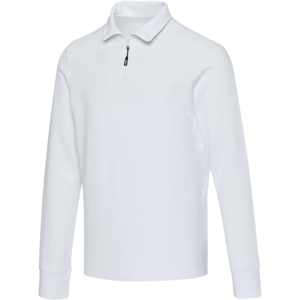 Logo trade business gift photo of: Zeus long sleeve unisex half zip polo
