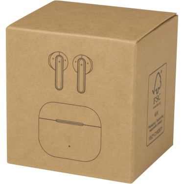 Logo trade promotional gift photo of: Altais recycled plastic True Wireless Bluetooth® headset