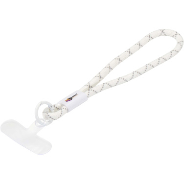 Logo trade promotional merchandise picture of: Arich recycled plastic smartphone wristband