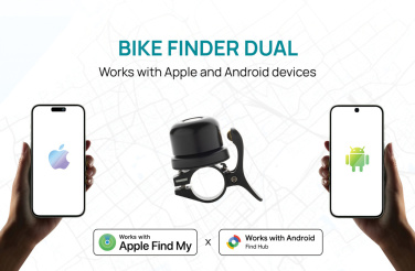 Logotrade promotional item image of: Bike finder Dual RCS bike bell with worldwide locating