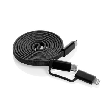 Logo trade promotional merchandise photo of: Arc RCS recycled Ultra-thin 60W 2 in 1 magnetic cable