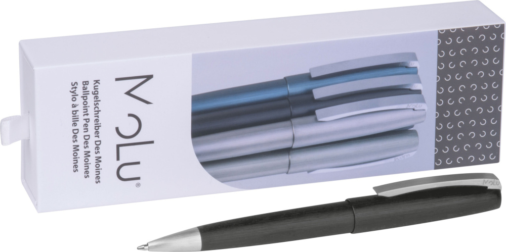 Logo trade promotional giveaways image of: Metal ballpoint pen Des Moines MoLu