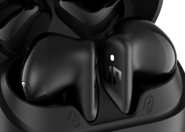 Logo trade promotional merchandise picture of: Urban Vitamin Santa Clara RCS plastic ENC earbuds