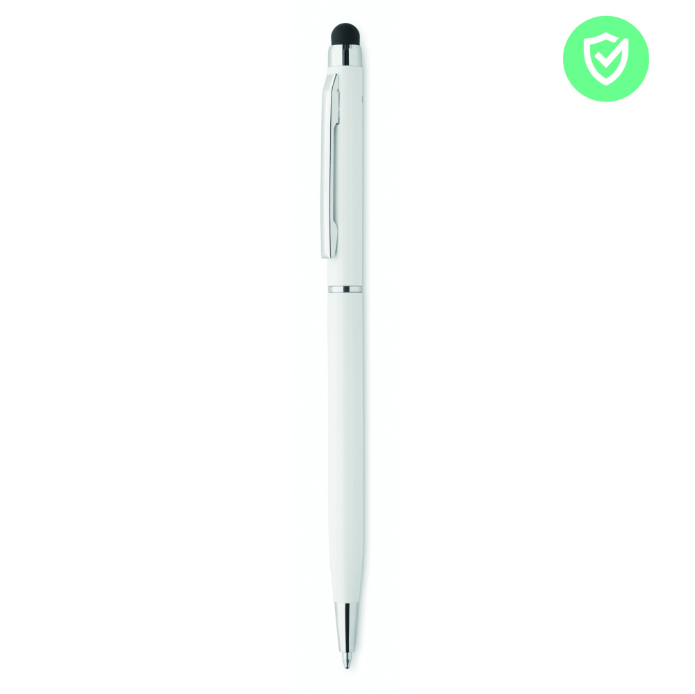 Logo trade promotional merchandise image of: Stylus antibacterial pen