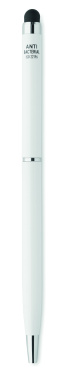 Logo trade promotional giveaway photo of: Stylus antibacterial pen