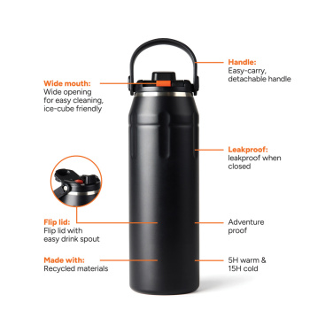 Logo trade business gift photo of: Nordic Drift Trail RCS Insulated sports bottle 940ml