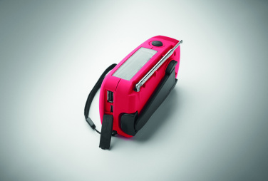 Logo trade promotional gifts image of: Portable radio SOS with LED torch