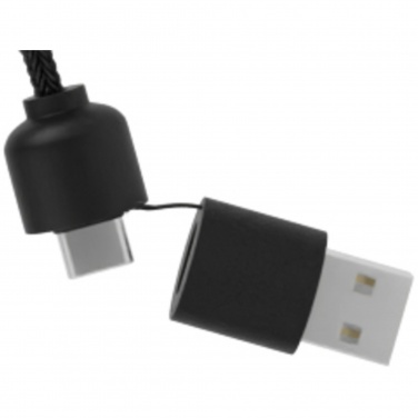 Logotrade reklaamkingid pilt: SCX.design C37 5-ühes rPET-logoga laadimiskaabel ümara puitkorpusega