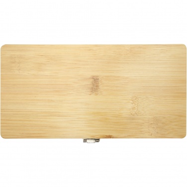 Logo trade reklaamtoote pilt: Neetiga 19-osaline bambusest/taaskasutatud plastist tööriistakomplekt