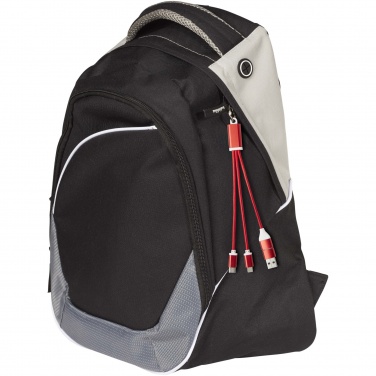 Logotrade reklaamtooted pilt: Metallist 4-in-1 taaskasutatud alumiiniumist laadimiskaabel võtmehoidjaga