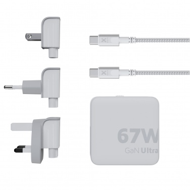 Logotrade reklaamkingi foto: Xtorm XVC2067 GaN Ultra 67W reisilaadija 100W USB-C PD-kaabliga