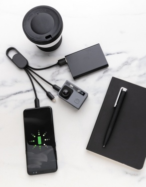 Logo trade ärikingid foto: 4-ühes laadimiskaabel karabiiniga