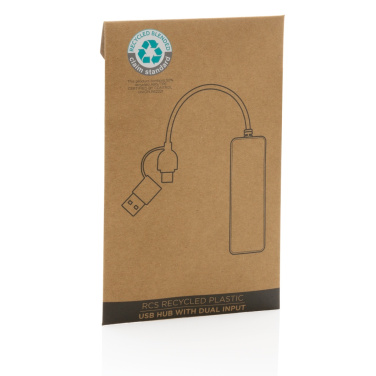Logo trade firmakingituse pilt: RCS taaskasutatud plastist kahe sisendiga USB-jaotur