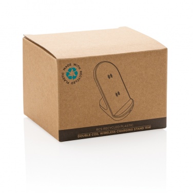 Logotrade meene foto: RCS taaskasutatud plastist topeltpooliga juhtmevaba alus 15W