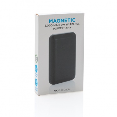 Logotrade reklaamtooted pilt: Magnetiline 5000 mAh 5W juhtmevaba akupank