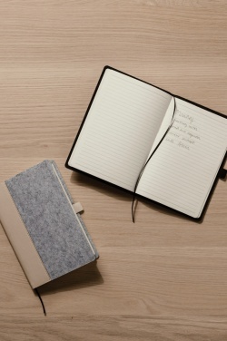 Logo trade firmakingitused foto: VINGA Albon GRS taaskasutatud vildist märkmik