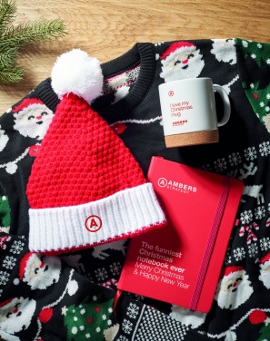 Logotrade reklaamkingi foto: Jõulu sümboolikaga kootud müts