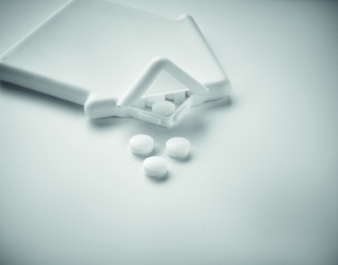 Logotrade firmakingituse foto: Pastillid majakujulises karbis