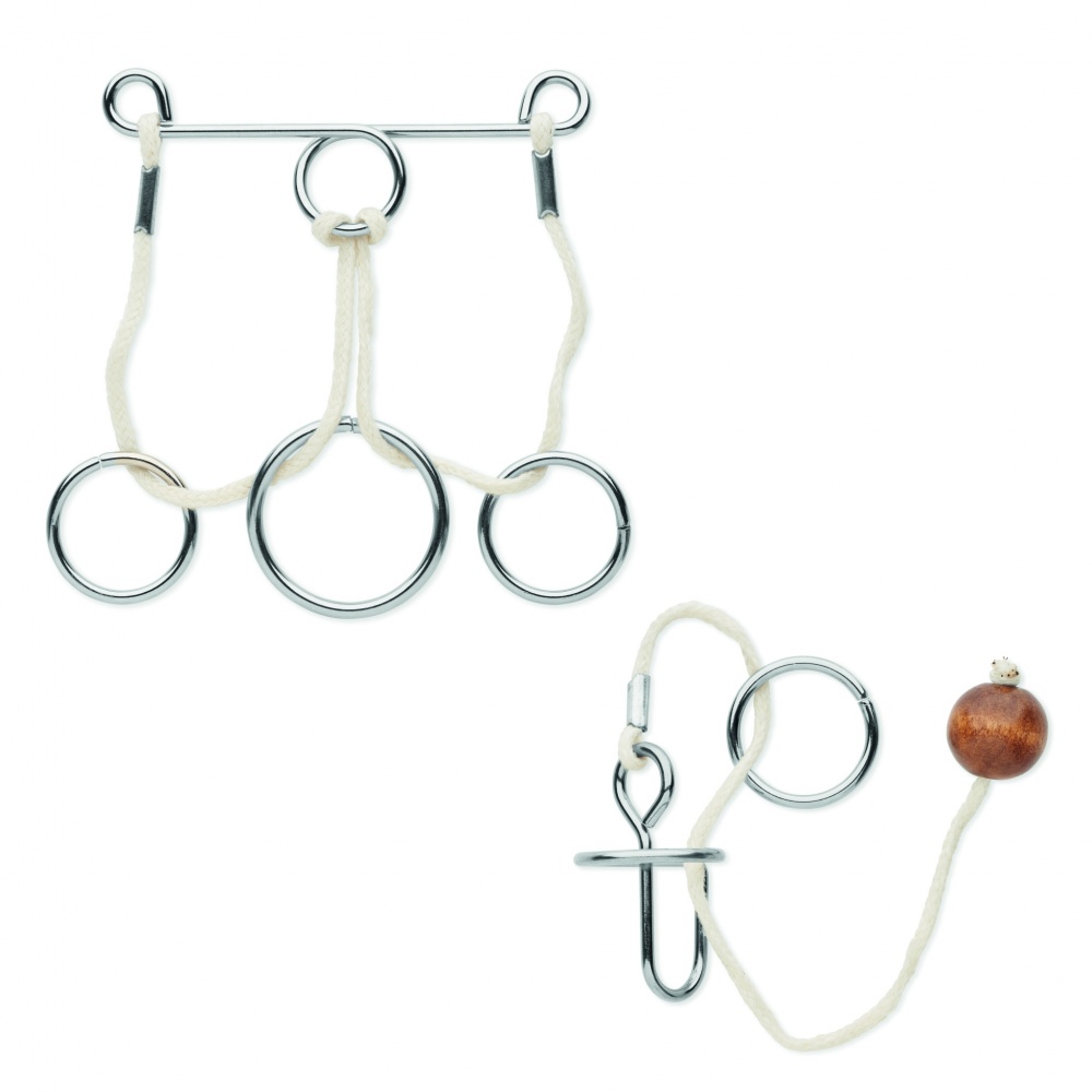 Logo trade reklaamkingituse pilt: Komplektis 2 metallist ajumängu