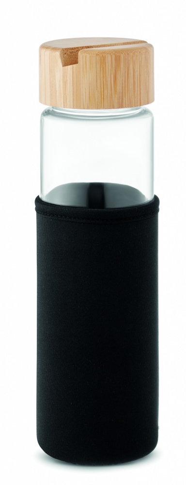 Logo trade reklaamkingi pilt: Klaaspudeli bambusest kaas 600ml