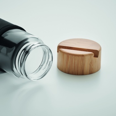 Logotrade reklaamkingituse foto: Klaaspudeli bambusest kaas 600ml