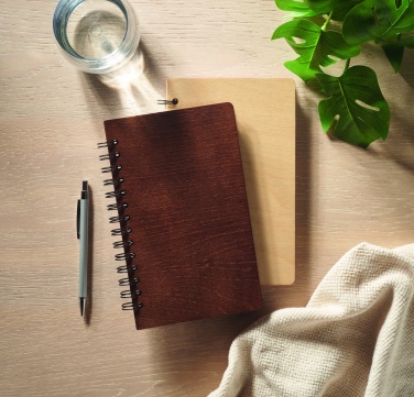 Logo trade meene pilt: A5 kasepuidust märkmik GROWBOOK™