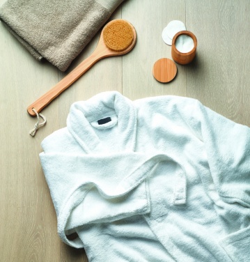 Logotrade ärikingid pilt: Orgaanilisest puuvillast hommikumantel XL/XXL