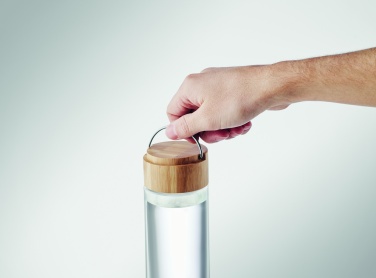 Logotrade reklaamkingid pilt: Klaaspudel 500ml bambusest kaas