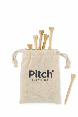 Logotrade reklaamkingituse foto: 20 bambusest golfi t-de komplekt