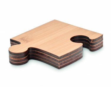 Logo trade ärikingituse pilt: Puzzle kujuliste tassialuste komplekt