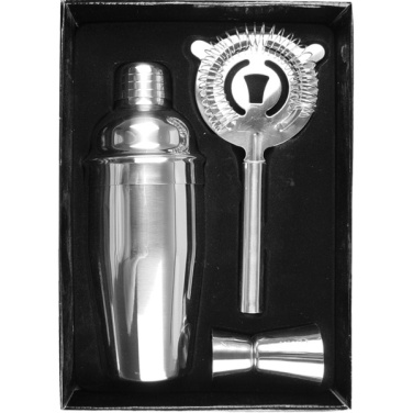 Logotrade ärikingituse foto: Metallist kokteilikomplekt, 3-osaline MESSINA