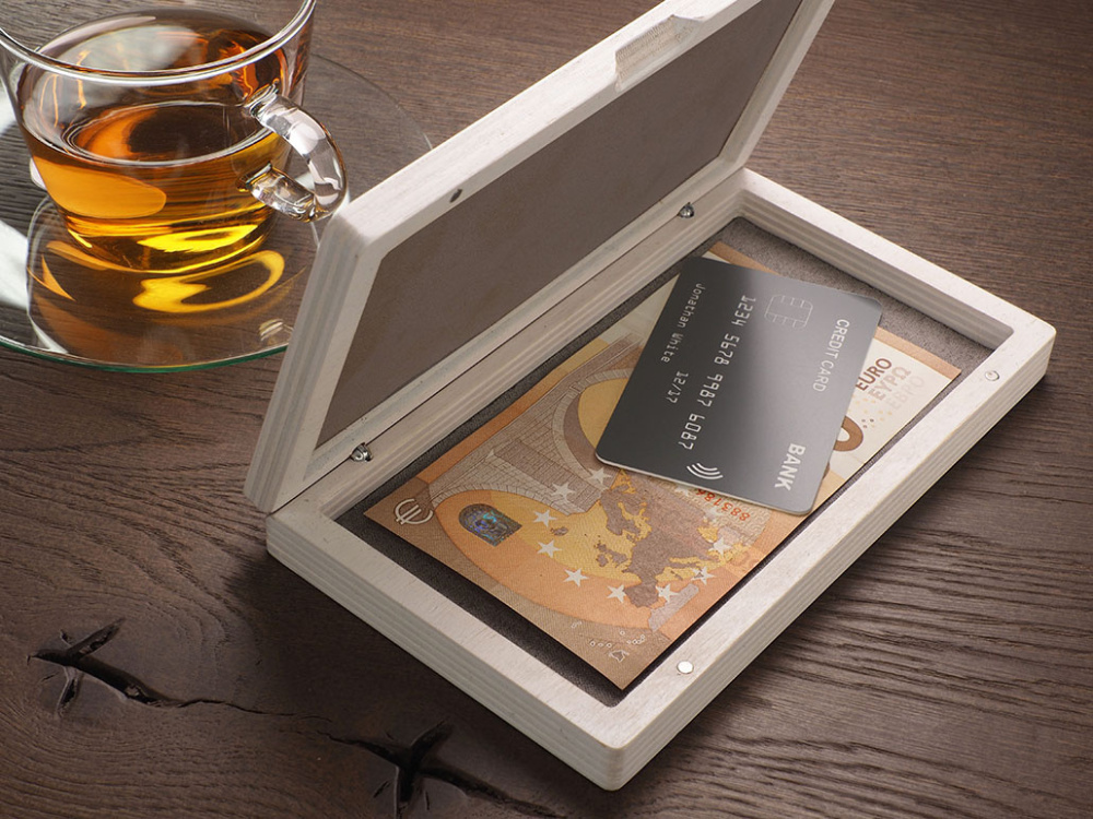 Logo trade firmakingid foto: Puidust arvelduskarp 1816121