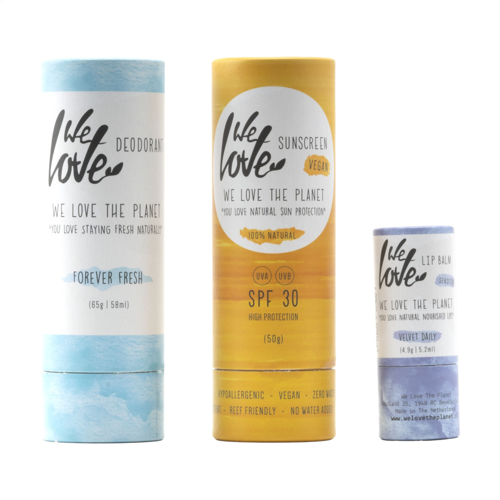 Logo trade firmakingid foto: Hooldustoodetega kinkekomplekt We Love The Planet