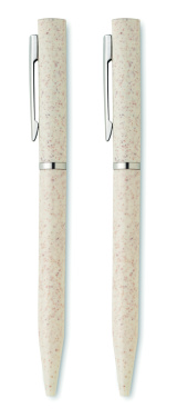 Logotrade reklaamkingid pilt: PEAT nisuõlest keskkonnasõbralik pastapliiatsi komplekt