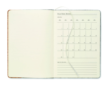 Logo trade reklaamtoote pilt: CORKBOOK A5 RPET korgist märkmik