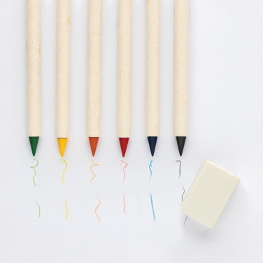 Logo trade reklaamkingituse pilt: Micki GRS infinity 6tk värvipliiatsi komplekt koos märkmikuga